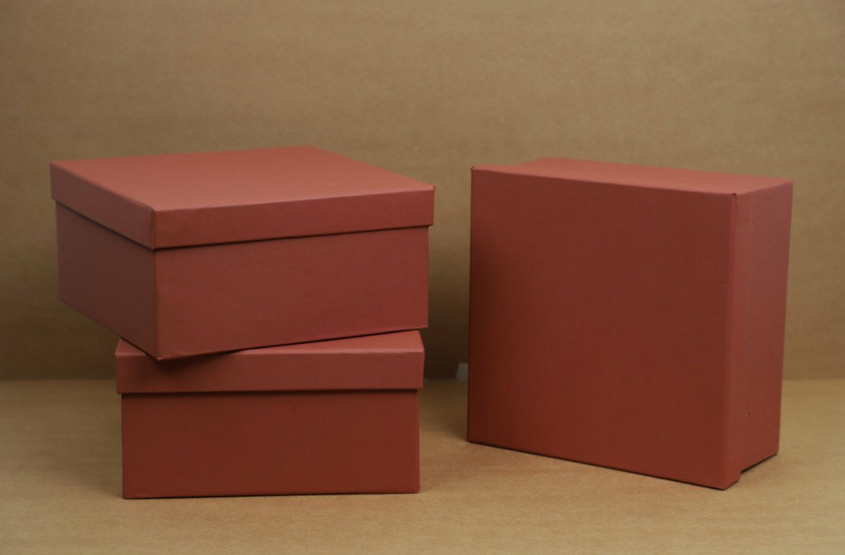 Rust Orange Rigid Gift Box Main image