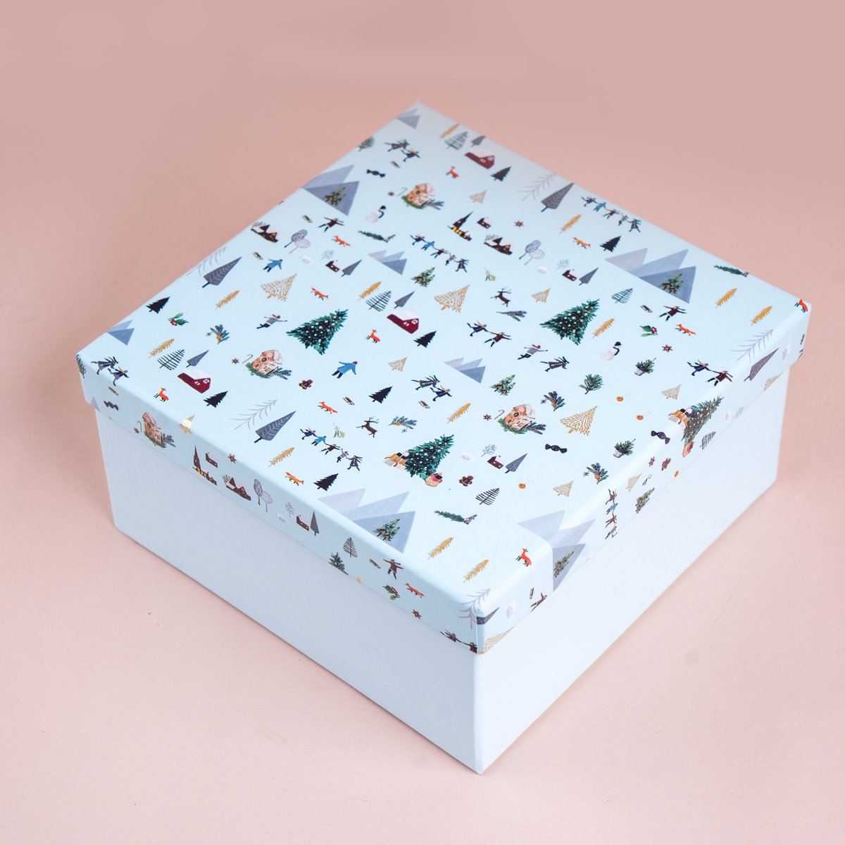 Nordic Noel Frosted Blue Gift Box Main image