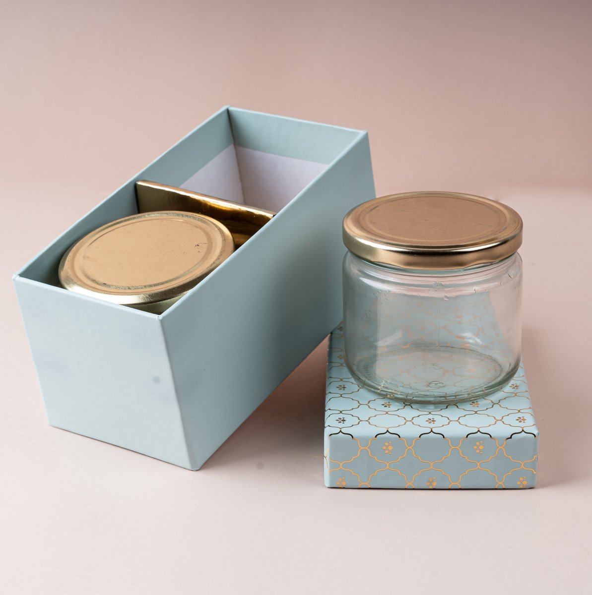 Moroccan Jar Box of 2 Powder Blue Main image