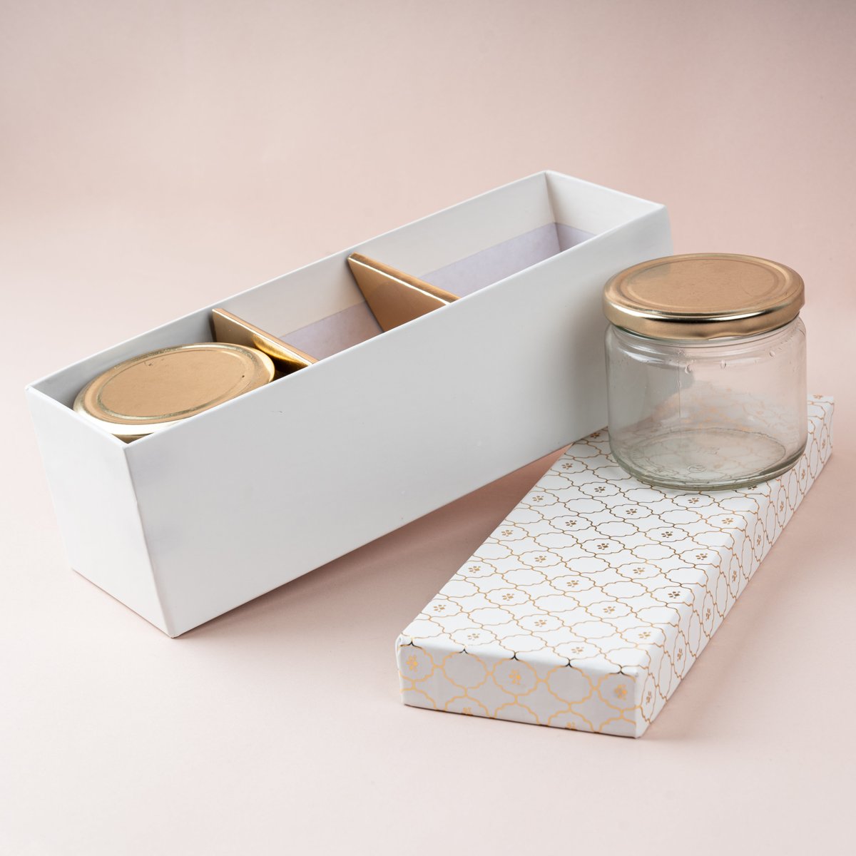 Moroccan Jar Box of 3 Ivory Main image