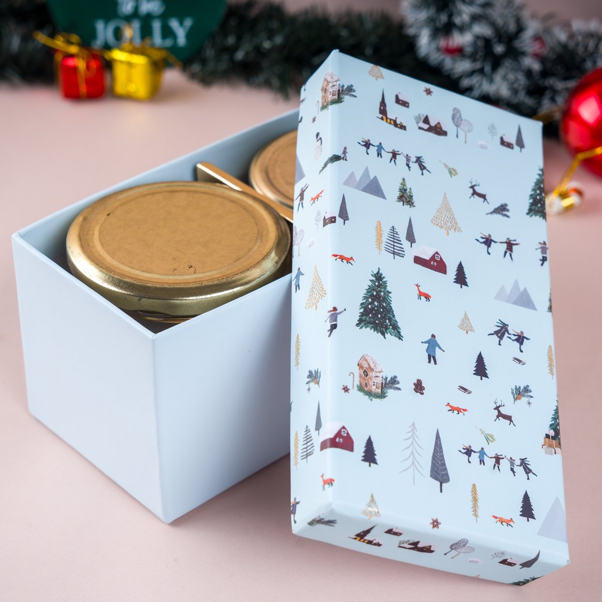 Nordic Noel Box of 2 Frosted Blue Main image