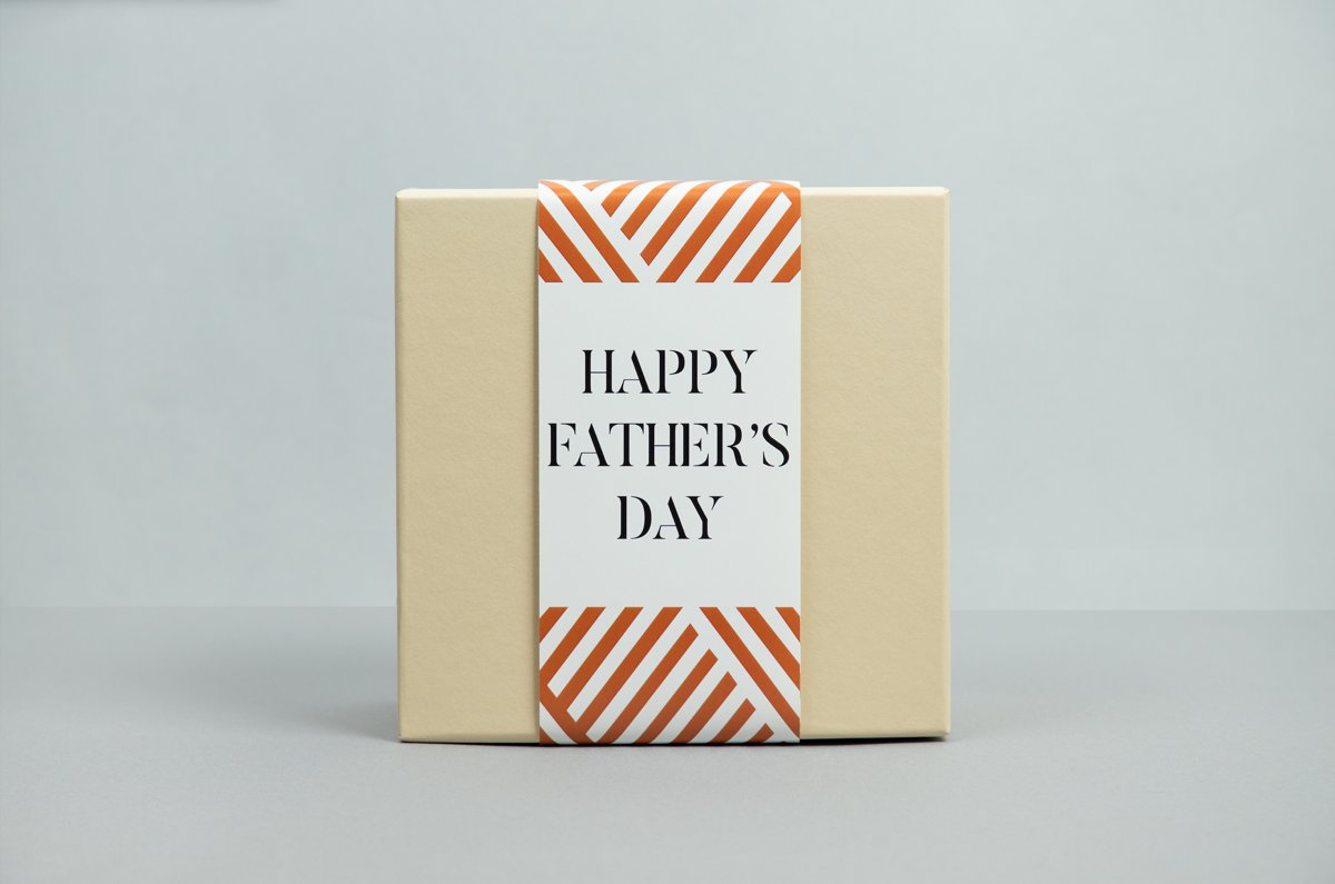 Fathers Day Cream Gift Box with Sleeve Main image